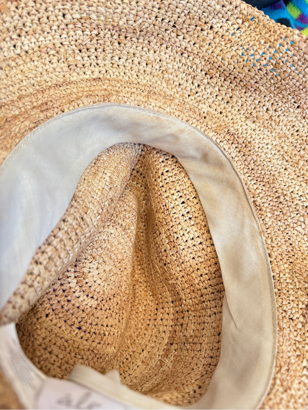ALE BY ALESSANDRA STRAW BEACH HAT COWBOY BEADED ACCENT - Picture 6 of 6